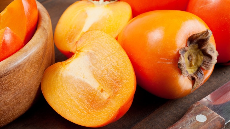 Exotische Khakifrucht mit viel Vitamin C Exotische Khakifrucht